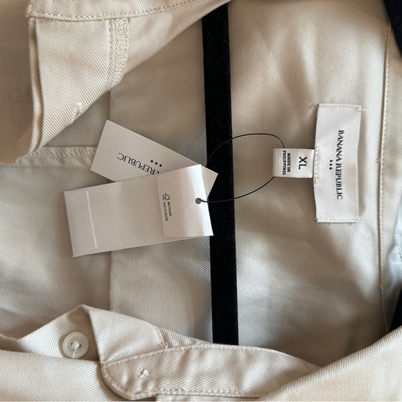 Banana Republic Sleeveless Button Up Beige Dress - Picture 4 of 5